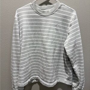 Lululemon Gray Striped Sweatshirt